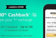 Amazon Cashback Offer
