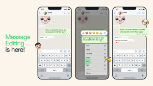 edit WhatsApp messages