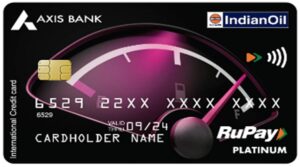 Axis IOCL Rupay Credit Card Cashback